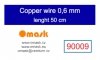 Omask 90009 Copper wire 0,6 mm lenght 50 cm